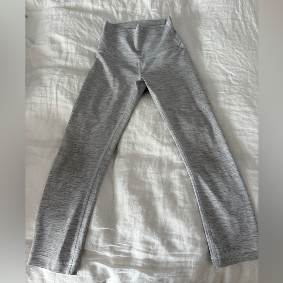 lululemon athletica Pants - Lululemon Athletica Gray Leggings High-Waisted Stretch